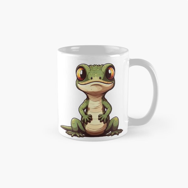 Item preview, Funny Cartoon Lizard Meme Sticker – Cute Reptile with Big Eyes on White Background designed and sold by mostafa gebril  ⭐⭐⭐⭐⭐.
