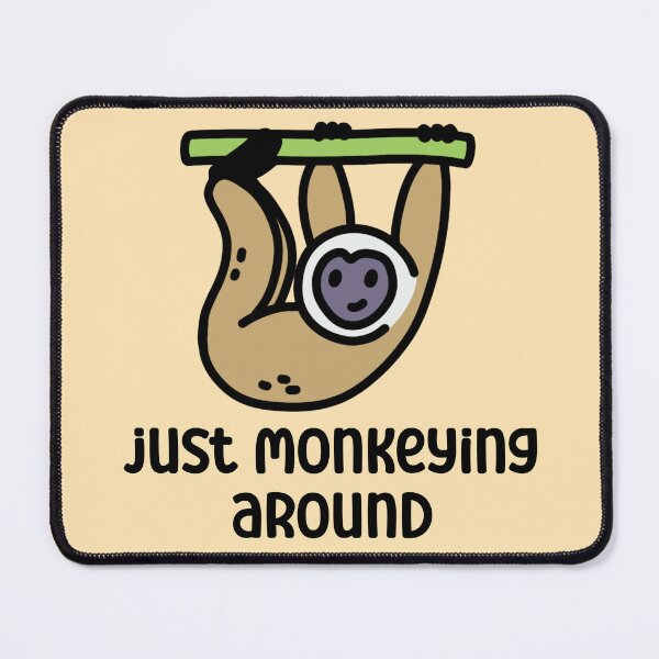 Item preview, Chill Gibbon Just Monkeying Around Illustration designed and sold by CuddlesAndLearn.