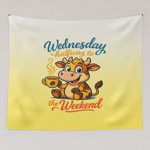 Item preview, Wednesday Halfway to the Weekend | Graphic Crewneck Wednesday  designed and sold by skkyfaithArtz.