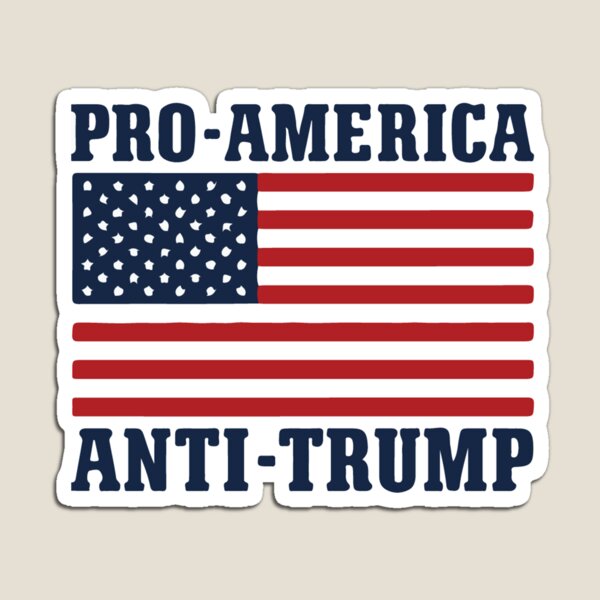 Artikel-Vorschau von Pro-Amerika, Anti-Trump, designt und verkauft von Designr.