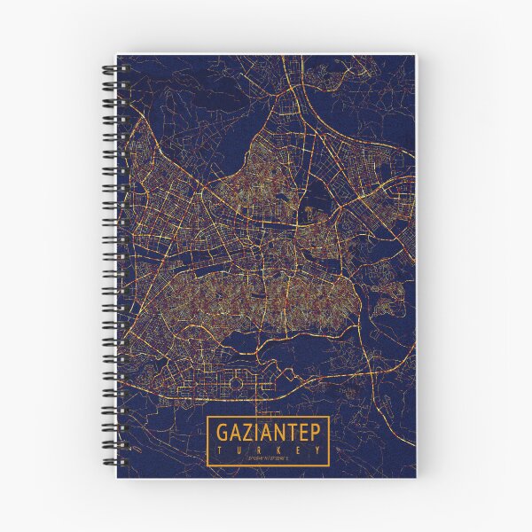 Item preview, Gaziantep, Turkey Map - City At Night designed and sold by deMAP.