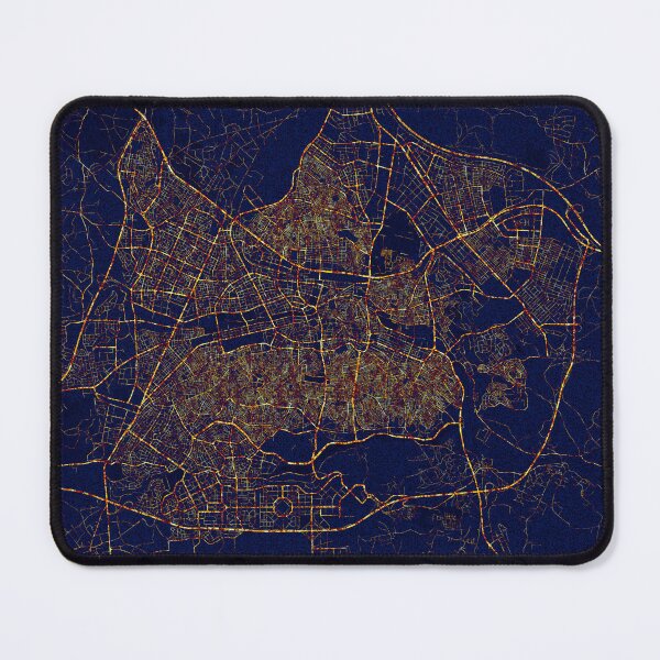 Item preview, Gaziantep, Turkey Map - City At Night designed and sold by deMAP.