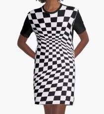 Mod Chess Graphic T-Shirt Dress