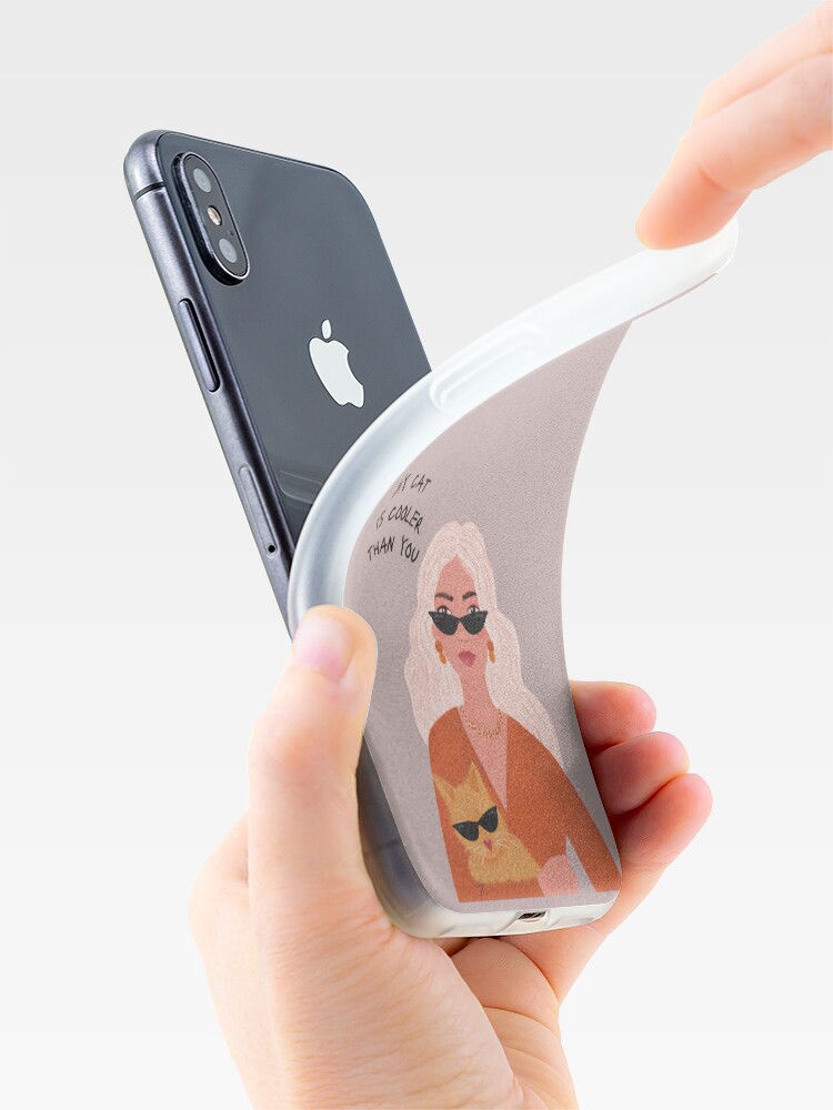 My Cat is Cooler Than You iPhone Case - Thumbnail 2