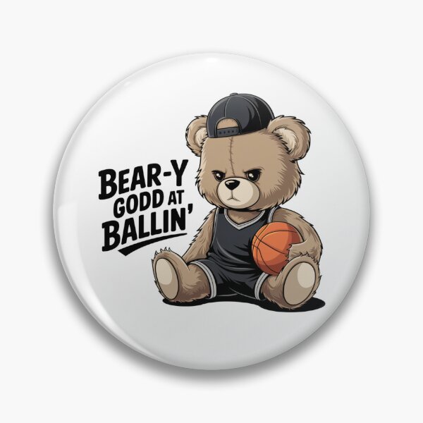 Item preview, Basketball Teddy Bear - Cute Sporty Bear in Cap  designed and sold by PhilllandArt.