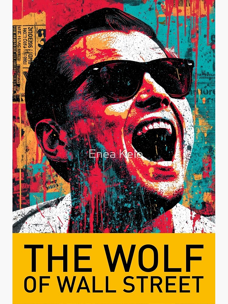 The Wolf of Wall Street – Pop Art Splash Poster