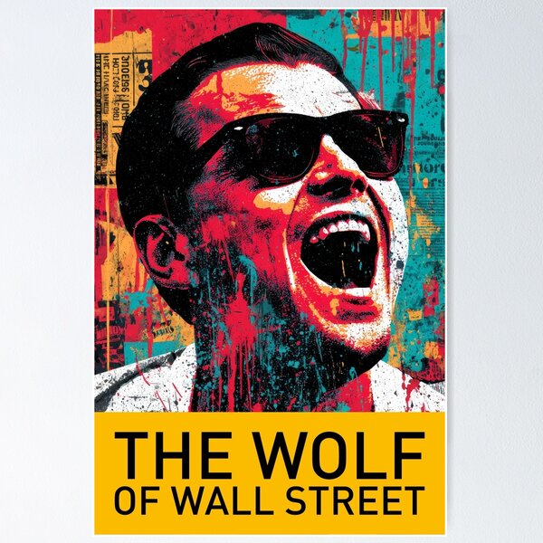 The Wolf of Wall Street – Pop Art Splash Poster