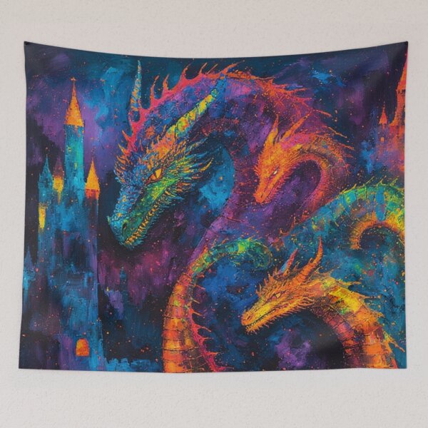 Item preview, Colorful Dragon Art designed and sold by TheDarkWardrobe.