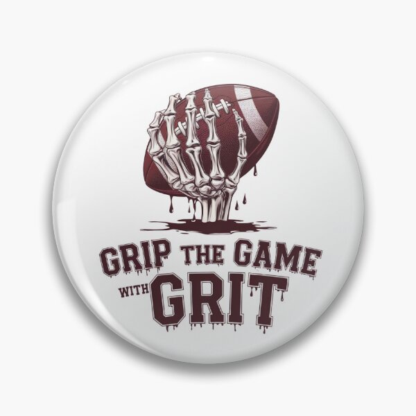 Item preview, Grip the Game with Grit - Skeleton Hand Football  designed and sold by PhilllandArt.