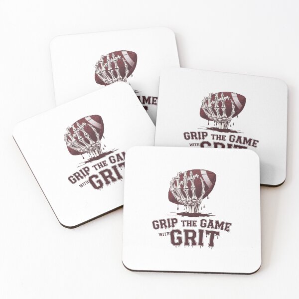 Item preview, Grip the Game with Grit - Skeleton Hand Football  designed and sold by PhilllandArt.