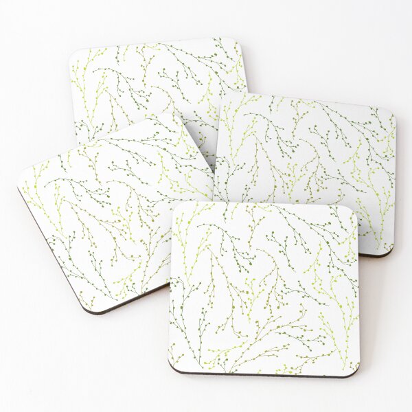 Item preview, Green Botanical Branches Pattern designed and sold by AlisaArtDecor.