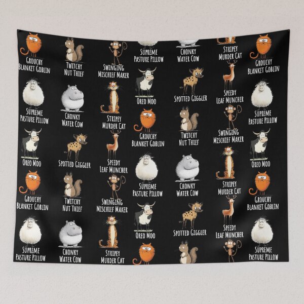 Item preview, Personality Disorders of the Animal Kingdom - Mischief Makers - White Text designed and sold by FaeryNuff.