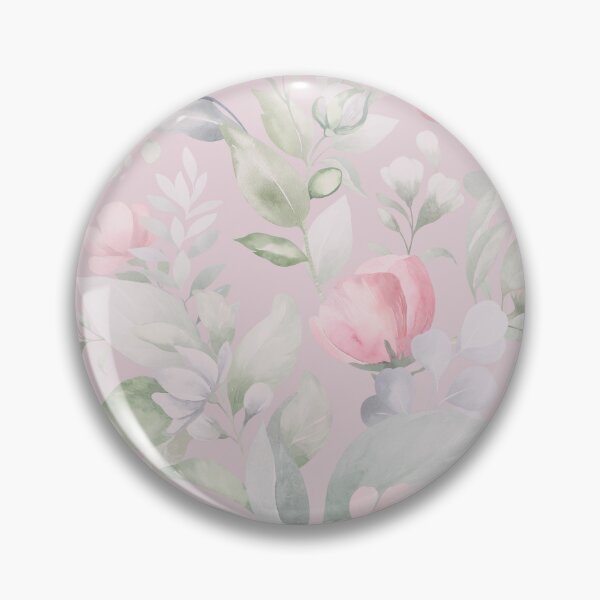 Item preview, Romantic Watercolor Floral Background with Pastel Blooms and Leaves designed and sold by AlexeyevZurga.