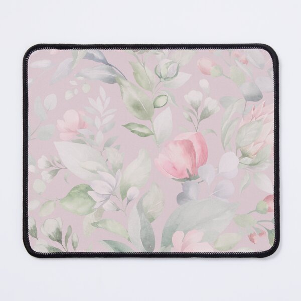 Item preview, Romantic Watercolor Floral Background with Pastel Blooms and Leaves designed and sold by AlexeyevZurga.