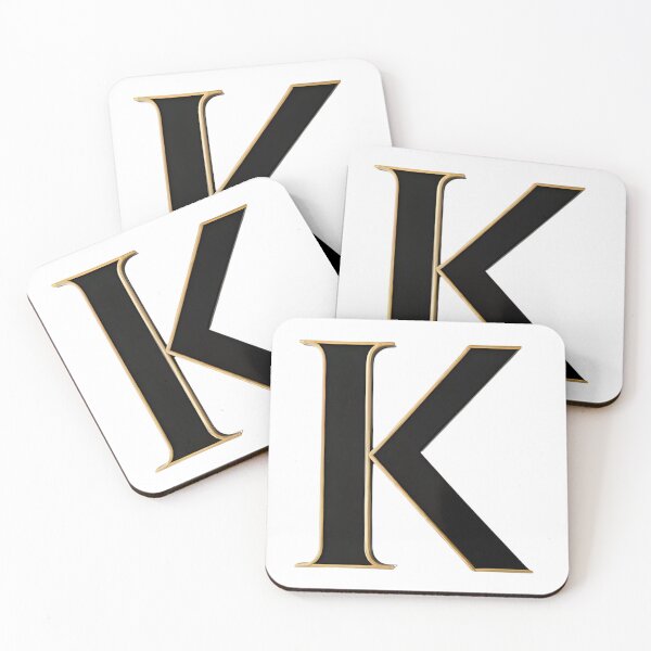 Item preview,  Letter K – Gold & Black Elegance designed and sold by RAKO13.