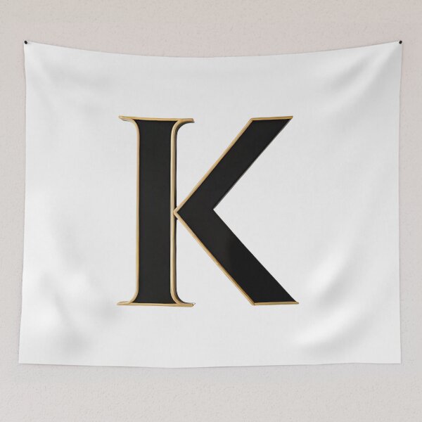 Item preview,  Letter K – Gold & Black Elegance designed and sold by RAKO13.