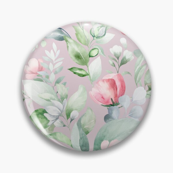 Item preview, Soft Watercolor Botanical Pattern with Pastel Flowers and Greenery designed and sold by AlexeyevZurga.