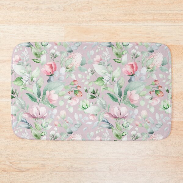 Item preview, Soft Watercolor Botanical Pattern with Pastel Flowers and Greenery designed and sold by AlexeyevZurga.
