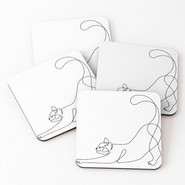 Item preview, Minimalist One Line Cat – Continuous Line Drawing Art designed and sold by andry01.