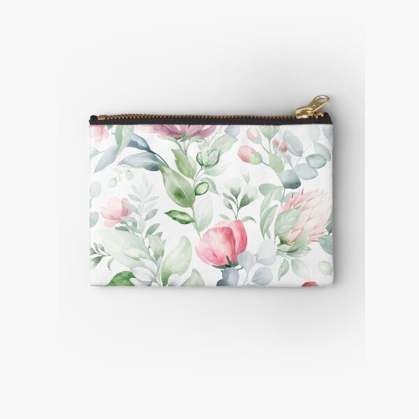 Item preview, Elegant Watercolor Floral Pattern with Soft Pastel Blooms and Green Leaves designed and sold by AlexeyevZurga.