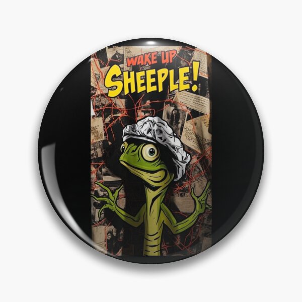 Item preview, Funny Lizard Conspiracy Lizard Meme Tin Foil Hat Funny Reptile Theory  designed and sold by Uglyandcute.