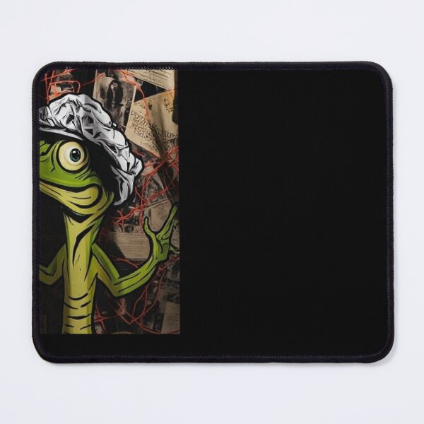 Item preview, Funny Lizard Conspiracy Lizard Meme Tin Foil Hat Funny Reptile Theory designed and sold by Uglyandcute.