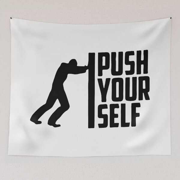 Item preview, Push Yourself - Black designed and sold by Pokeytank.