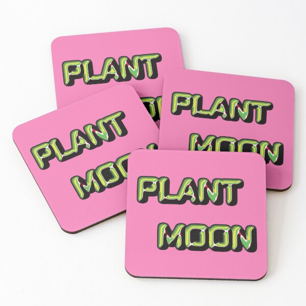 Item preview, Typography of Plant Moon with Green Strokes designed and sold by cremedecolor.