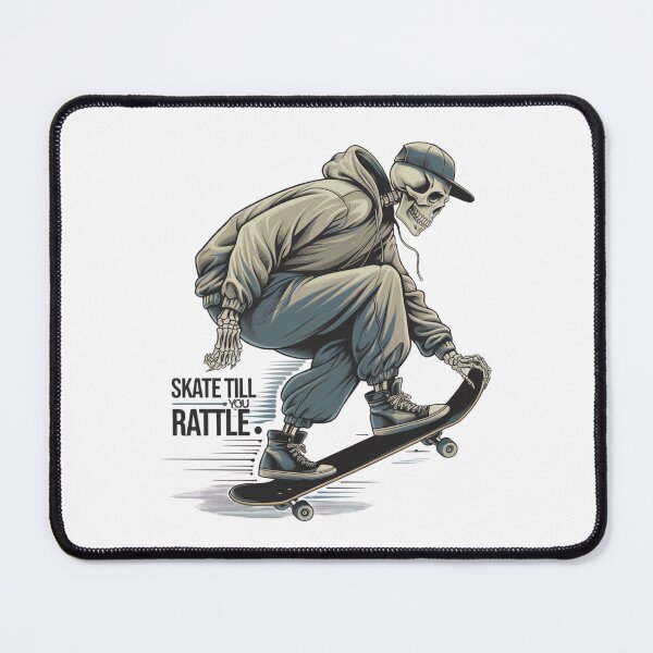 Item preview, Skate Till You Rattle - Skeleton Skateboarder in Cap designed and sold by PhilllandArt.