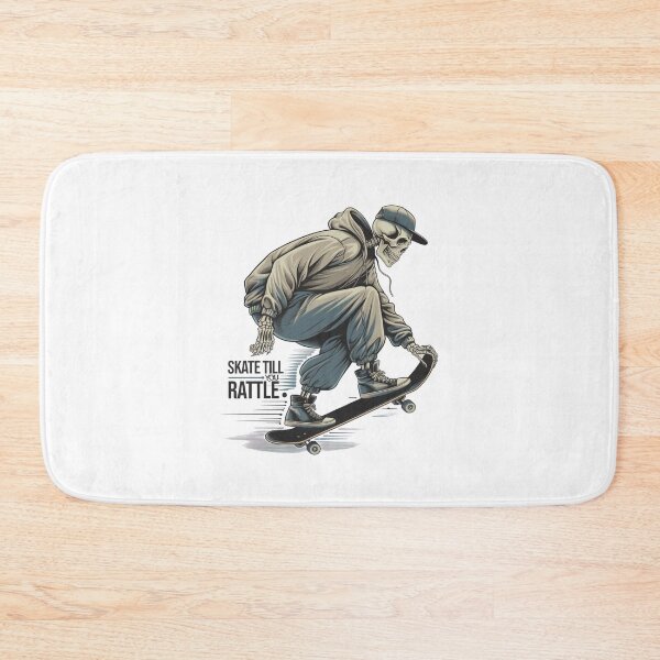 Item preview, Skate Till You Rattle - Skeleton Skateboarder in Cap  designed and sold by PhilllandArt.