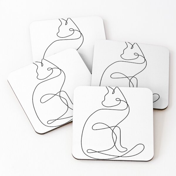Item preview, Minimalist One Line Cat – Continuous Line Drawing Art designed and sold by andry01.