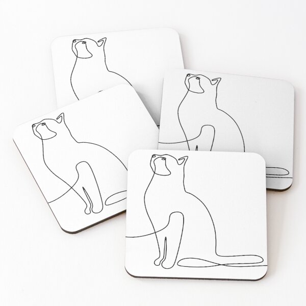 Item preview, Minimalist One Line Cat – Continuous Line Drawing Art designed and sold by andry01.