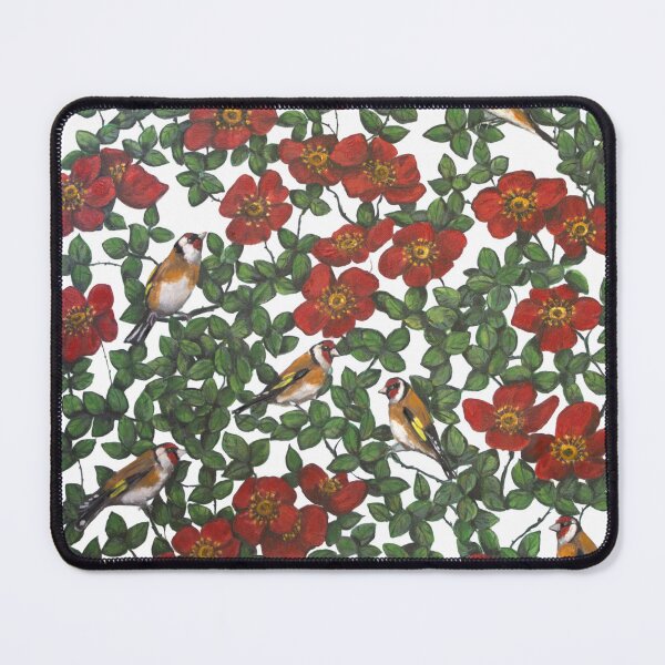 Item preview, Goldfinches and Red Roses designed and sold by Lisa Enright.