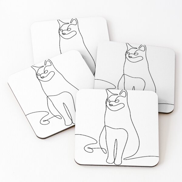 Item preview, Minimalist One Line Cat – Continuous Line Drawing Art designed and sold by andry01.