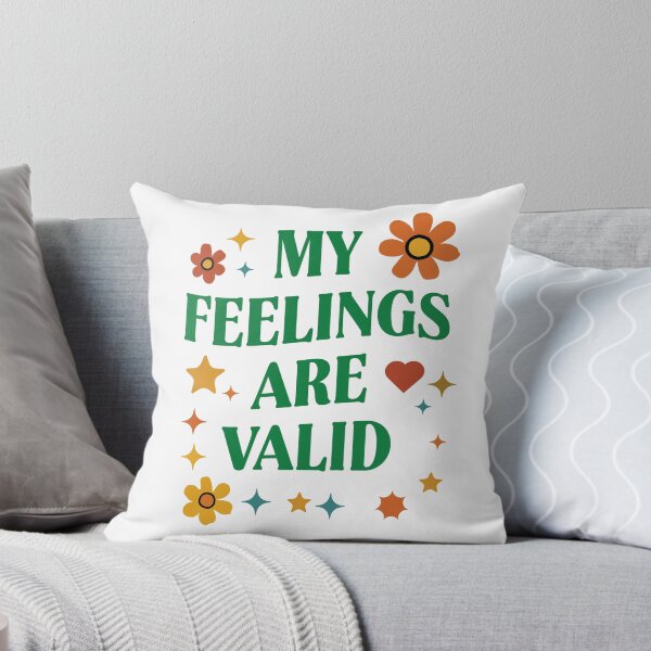 Item preview, "My Feelings Are Valid" Retro Affirmation T-Shirt  Affirm your emotions with this stylish and meaningful "My Feelings Are Valid designed and sold by Koony House and Field.