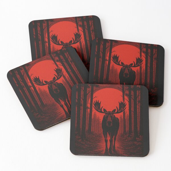 Item preview, Moose in the Dark Forest  designed and sold by MK-WOOD.