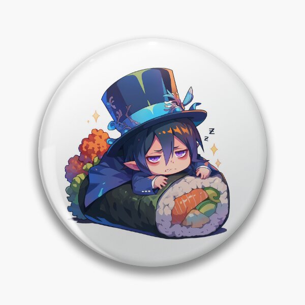 Item preview, Chibi Maki Sushi Mephisto Pheles Blue Exorcist Kawaii designed and sold by CarlosBender.