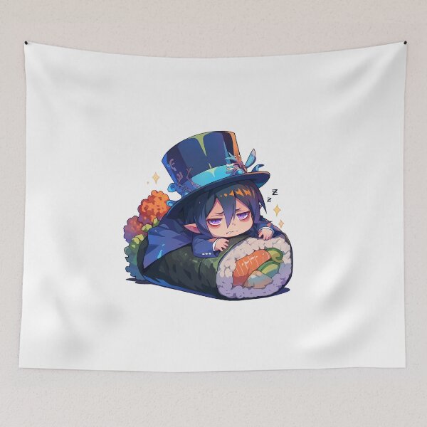 Item preview, Chibi Maki Sushi Mephisto Pheles Blue Exorcist Kawaii designed and sold by CarlosBender.