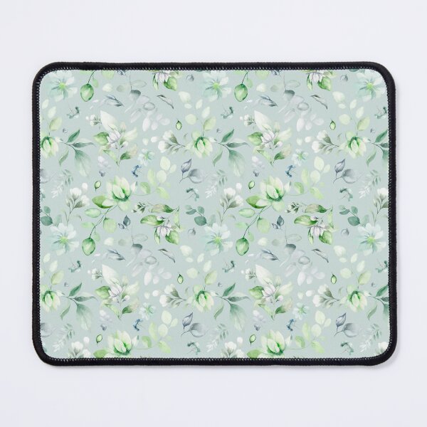 Item preview, Elegant Sage Green Floral Pattern – Watercolor Botanical Seamless Design designed and sold by AlexeyevZurga.