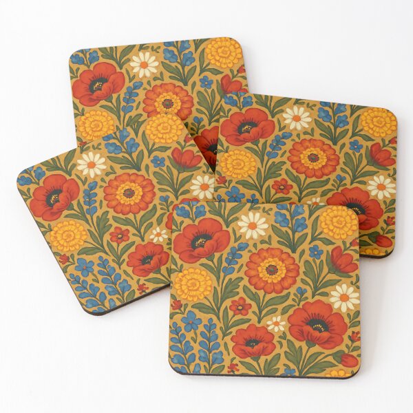 Item preview, Vintage Folk Floral Pattern – Wildflower Illustration designed and sold by Pride-Casuals.