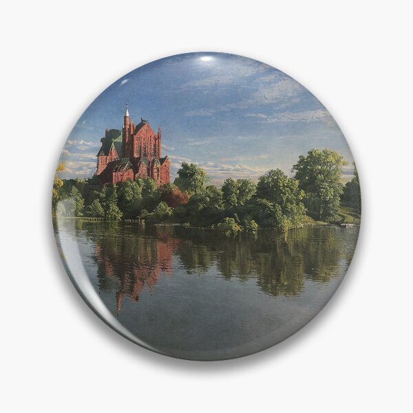 Item preview, Red Brick Castle Reflected in Tranquil Lake designed and sold by Rostislav Bouda.