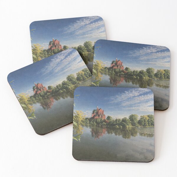 Item preview, Red Brick Castle Reflected in Tranquil Lake designed and sold by Rostislav Bouda.