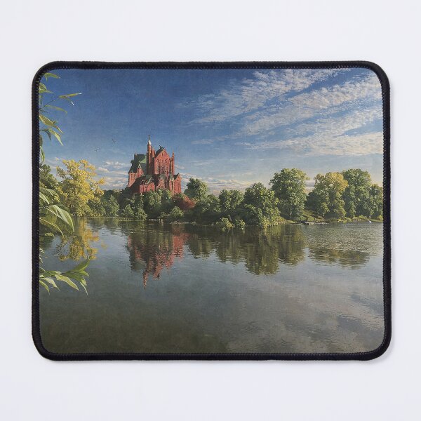 Item preview, Red Brick Castle Reflected in Tranquil Lake designed and sold by Rostislav Bouda.
