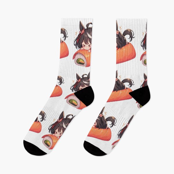 Item preview, Chibi Sushi Kitasan Black Uma Musume Kawaii designed and sold by CarlosBender.