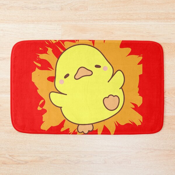Item preview, Happy Duckling on Orange Splash Background designed and sold by HanaiPrint.