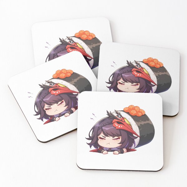 Item preview, Chibi Sushi Gunkan Kujou Sara Genshin Impact Kawaii designed and sold by CarlosBender.