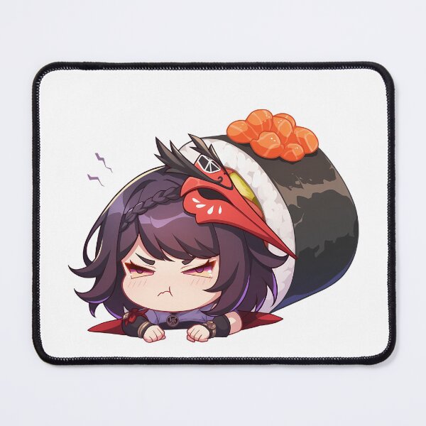 Item preview, Chibi Sushi Gunkan Kujou Sara Genshin Impact Kawaii designed and sold by CarlosBender.
