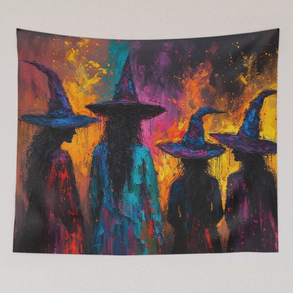 Item preview, Dark Colorful Witch Art designed and sold by TheDarkWardrobe.