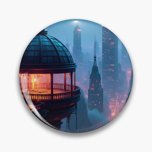 Item preview, Neon Twilight Over the Futuristic Metropolis designed and sold by oanaunciuleanu.