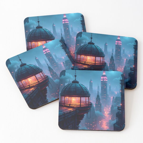 Item preview, Neon Twilight Over the Futuristic Metropolis designed and sold by oanaunciuleanu.